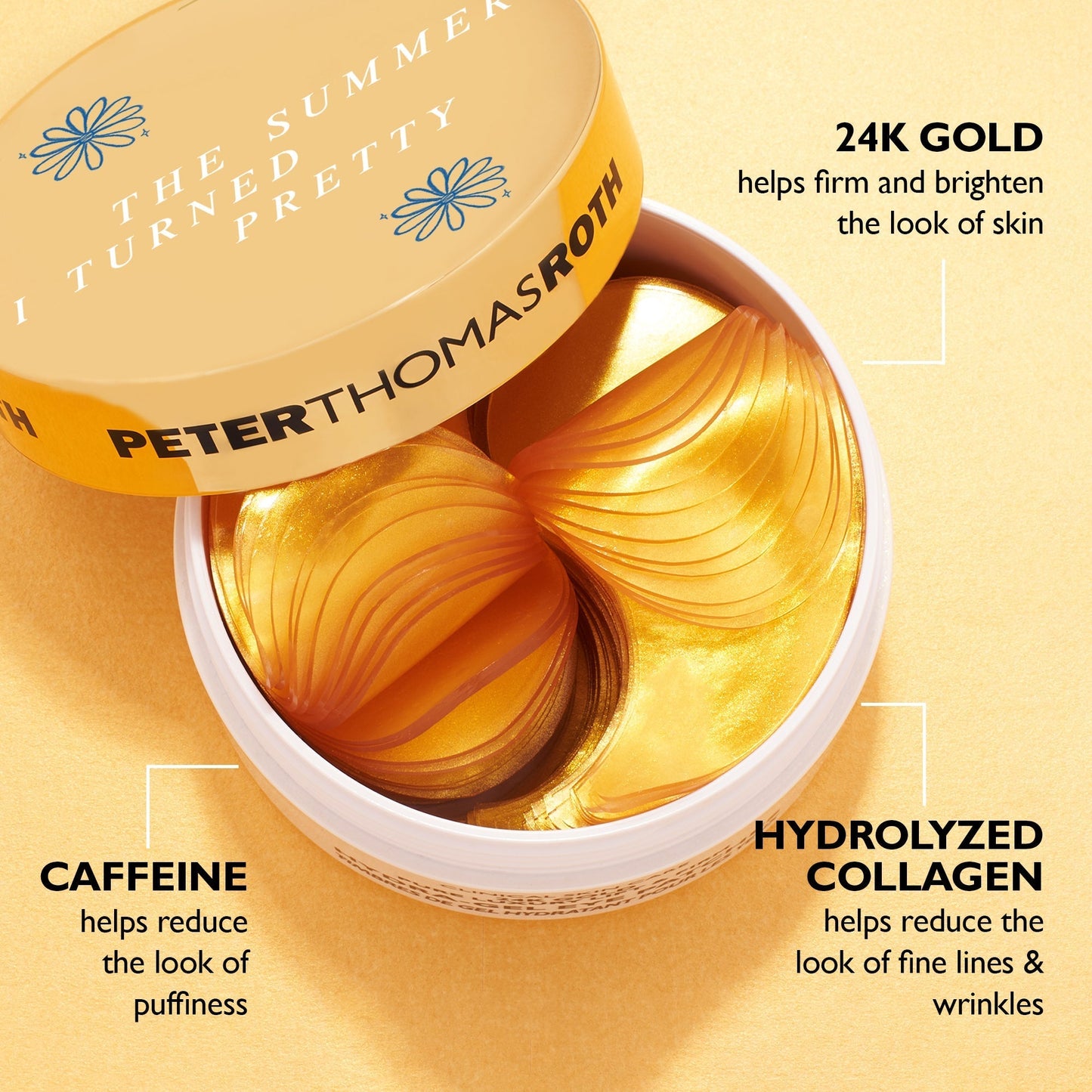 The Summer I Turned Pretty: 24K Gold Hydra-Gel Eye Patches (Travel Edition)